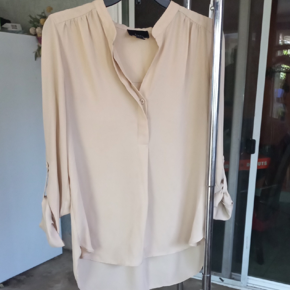 Elegant Cream Women's Top
